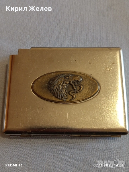 Метална ретро табакера с орел много красива за КОЛЕКЦИЯ ДЕКОРАЦИЯ 49033, снимка 1