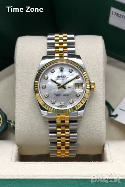 Rolex Datejust 31mm Two-Tone Yellow Gold MOP Dial Diamond Jubilee Дамски Различни Варианти, снимка 1