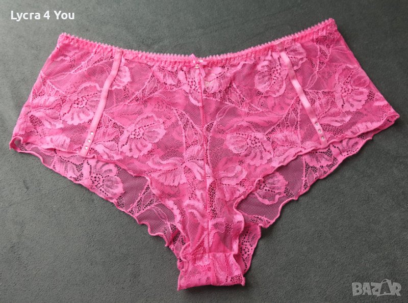 Units XL нов розов дамски дантелен боксер, снимка 1