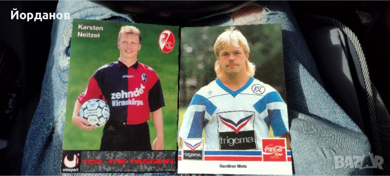 Две картички с футболисти, снимка 1