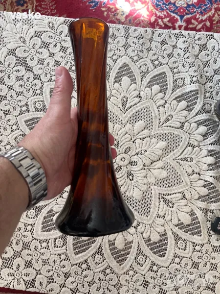 Стара ваза-стъклена, снимка 1