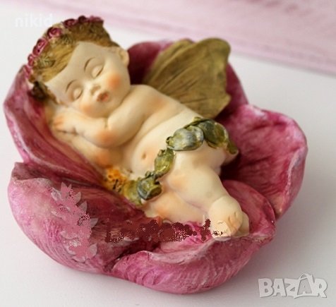 3d Бебе ангел с крила в цвете силиконов молд форма за декор украса фондан шоколад гипс сапун калъп, снимка 1