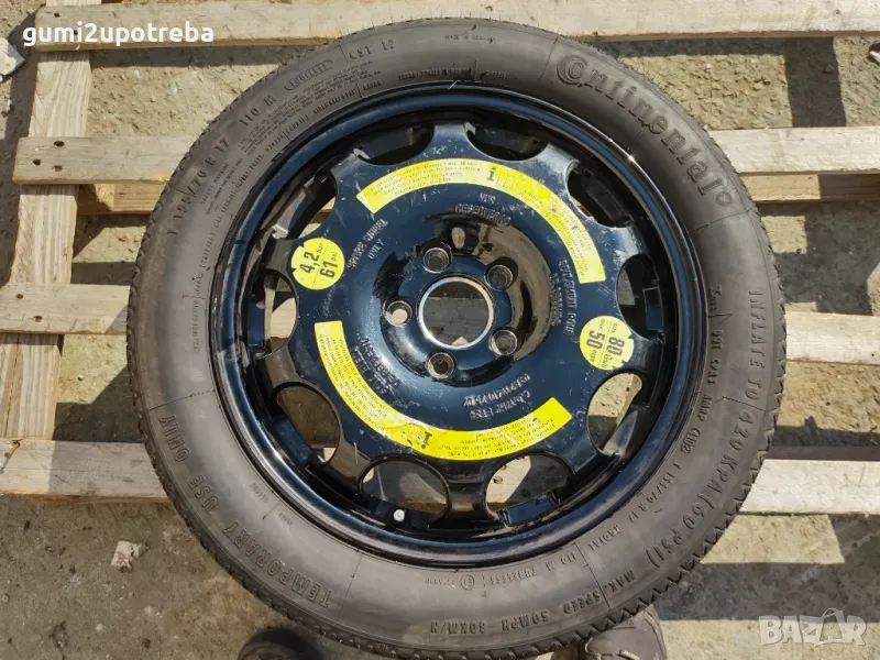 17 резервна джанта патерица 5х112 Mercedes A B C E Class 155/70/17, снимка 1