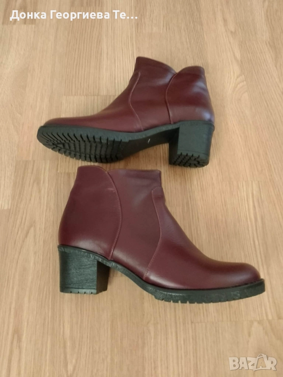 Дамски боти от естествена кожа номер 39., снимка 1