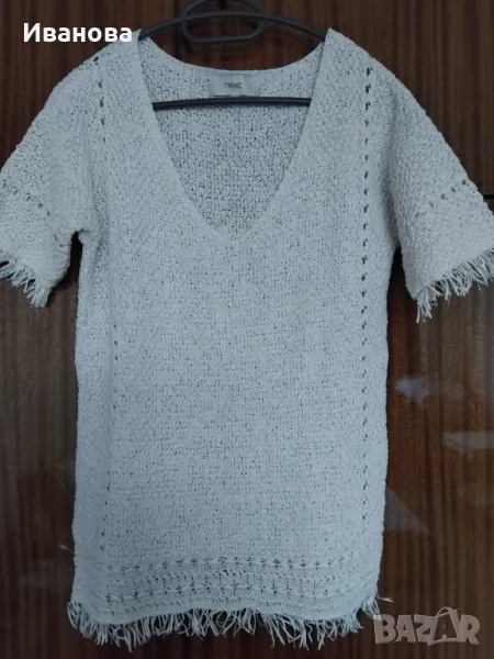 Блузка с къс ръкав и остро деколте NEXT, снимка 1