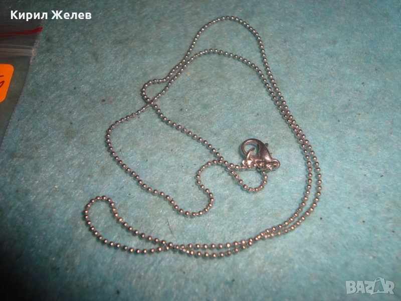 НЕЖНА СРЕБРИСТА ВЕРИЖКА КОЛИЕ ЛАНЧЕ 25188, снимка 1