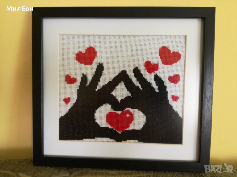 Подарък за осми март. Ръчно изработена картина- гоблен , снимка 1
