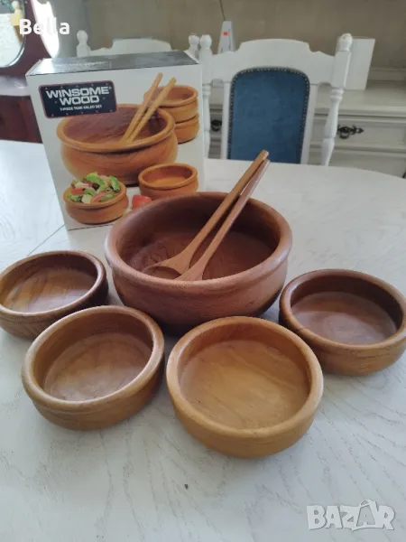 Дървени комплекти за салата , снимка 1