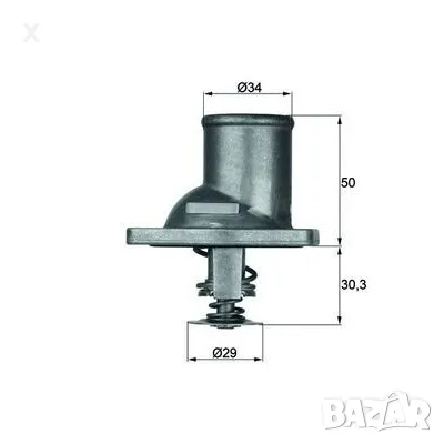 116392344 BEHR ТЕРМОСТАТ охладителна течност 92°C OPEL Kadett E / Omega A / Omega B C / Frontera A.., снимка 1