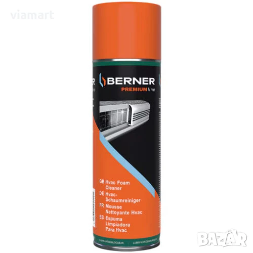 Спрей пяна за почистване на климатици BERNER HVAC - 500 мл, снимка 1