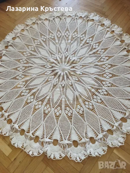 Покривка за кръгла маса, диаметър 1.30 м, снимка 1