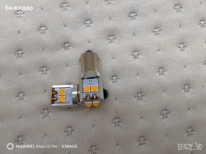 Комплект Led крушки BA9s за оригинален Angel Eyes - 6000K , снимка 1