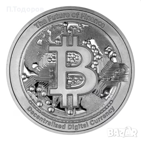 Сребро 1 oz Биткойн 2025 - остр. Ниуе, снимка 1