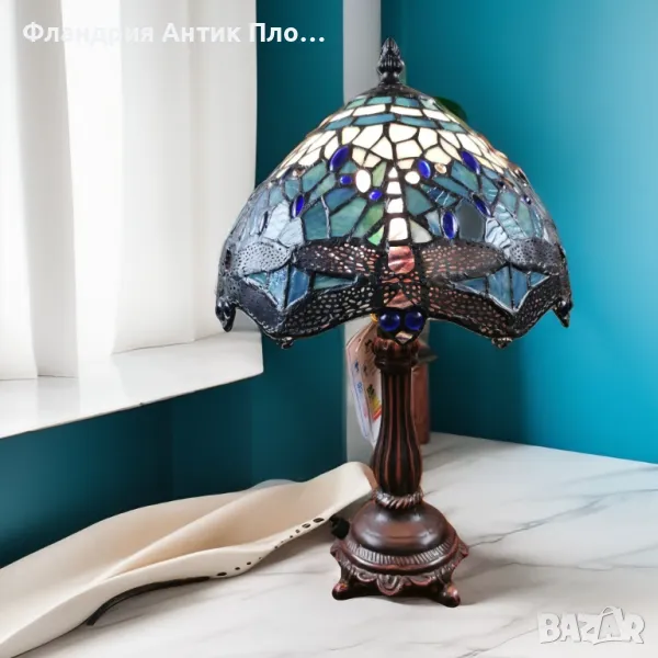 Настолна лампа - Водно конче (синя), снимка 1