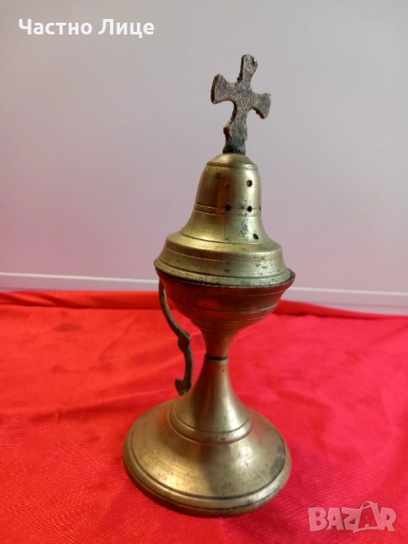 Старинно Бронзово КАНДИЛО Танянник , снимка 1