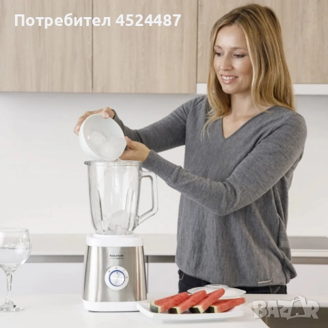 Блендер Taurus Optima Pure – 1500W мощност, 1,5L стъклена кана и ледосекач, снимка 2 - Блендери - 51604878