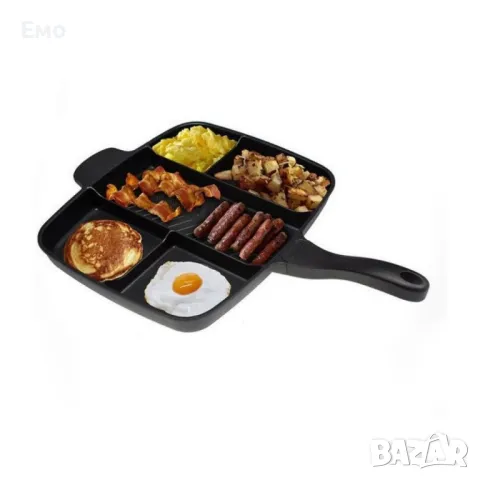 Алуминиев тиган с 5 разделения - TV308, снимка 2 - Съдове за готвене - 48072112