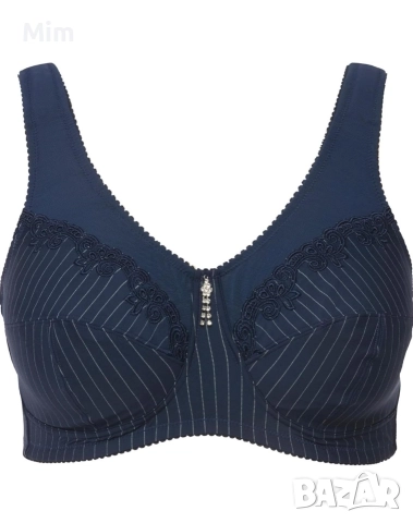 Ulla Popken 120 E Черен сутиен без банели за едра дама , снимка 2 - Бельо - 52745541