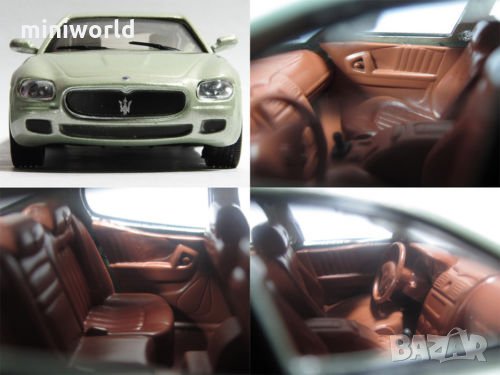 Maserati Quattroporte GTS ( pearl-silver ) - мащаб 1:43 на IXO/Altaya нов в PVC дисплей-кейс, снимка 6 - Колекции - 26737206