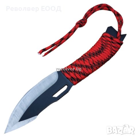 Ловен нож с дръжка от паракорд, снимка 2 - Ножове - 43967499