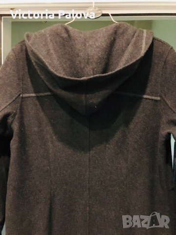 🇮🇹 Италианско дълго дизайнерско палто-жилетка  DI-LA, снимка 15 - Палта, манта - 28324840