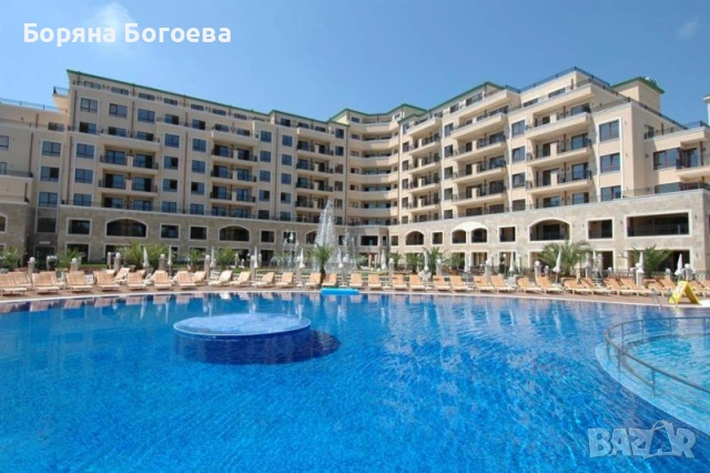 давам под наем двустаен обзаведен апартамент на първа линивя в к.к.Златни пясъци