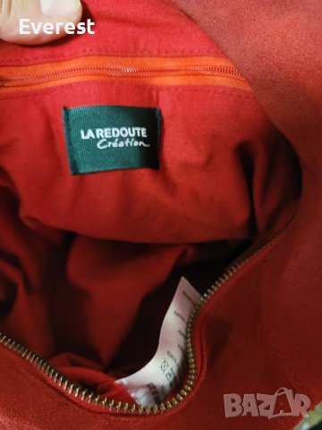 LA REDOUTE  естествен велур червена чанта,тип торба, made in INDIA , снимка 18 - Чанти - 40820737