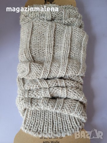 7 цвята италиански плетени 100% вълнени калци от глезени до колена вълнени гети вълнени калцуни, снимка 5 - Дамски чорапи - 21653366