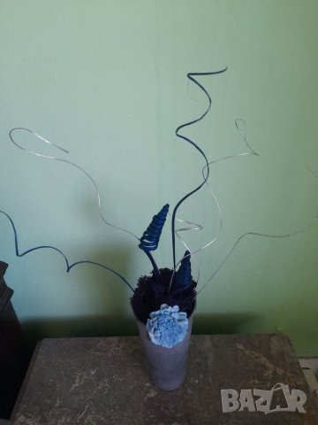 Декорирана метална винтиндж ваза , снимка 10 - Декорация за дома - 39724238