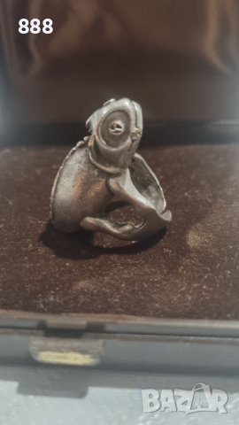 Регулируем пръстен Chameleon античен сребърен месинг, снимка 5 - Пръстени - 43331130