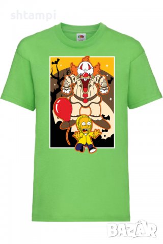 Детска тениска The Simpsons Krusty The Clown Pennywise 01,Halloween,Хелоуин,Празник,Забавление,, снимка 9 - Детски тениски и потници - 38158348