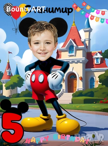 Детски персонализирани дигитални карикатури, снимка 9 - Подаръци за рожден ден - 51947272