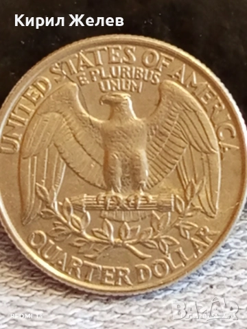 Три монети QUARTER DOLLAR UNITED STATES of AMERICA за КОЛЕКЦИЯ 51901, снимка 8 - Нумизматика и бонистика - 52387782