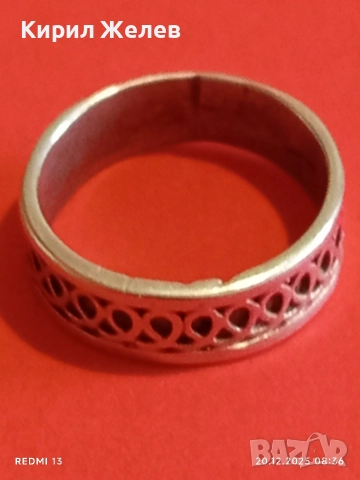 Сребърен пръстен орнаментиран висока проба сребро майсторска изработка 50128, снимка 6 - Пръстени - 52854339