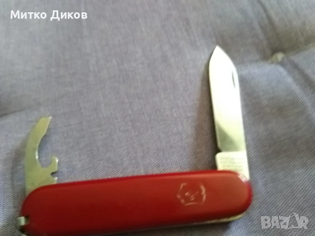 Швейцарско ножче 4 части ножче -отварачка -пенсета и халка рядко без луфт, снимка 3 - Ножове - 50517584