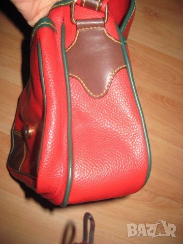 Чанта червена кожа, снимка 5 - Чанти - 28572631