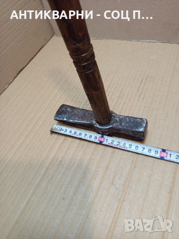 Соц Стар Каменоделски  Чук 1кг. С Дръжка  От Дрян. НОМЕР 101., снимка 11 - Антикварни и старинни предмети - 53445907