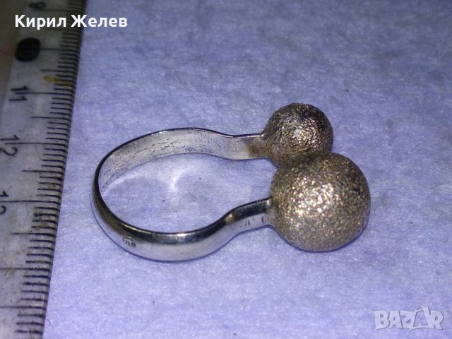ШАРМАНТЕН РЕГУЛИРУЕМ МОДЕЛ СРЕБЪРЕН ВИНТИДЖ АРТ ПРЪСТЕН СРЕБРО 925 ПРОБА РЪЧНА ИЗРАБОТКА 40093, снимка 10 - Пръстени - 43222980