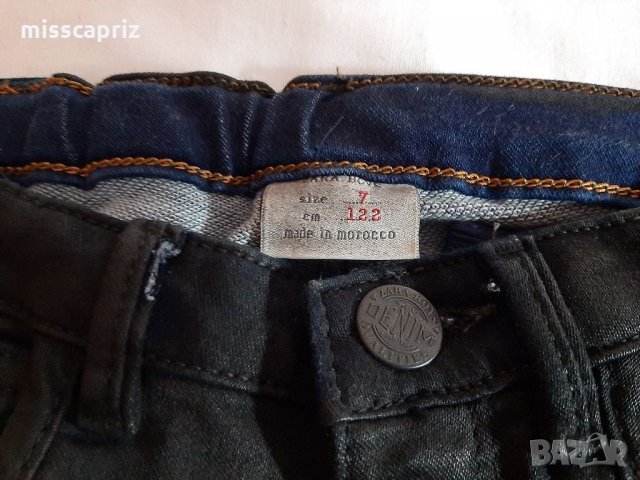 Черни промазани дънки , снимка 2 - Детски панталони и дънки - 33180755