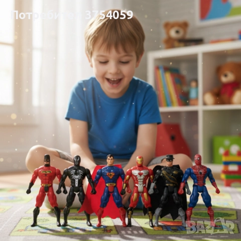 Комплект Супергерои - 6 броя Heroes Super Team
