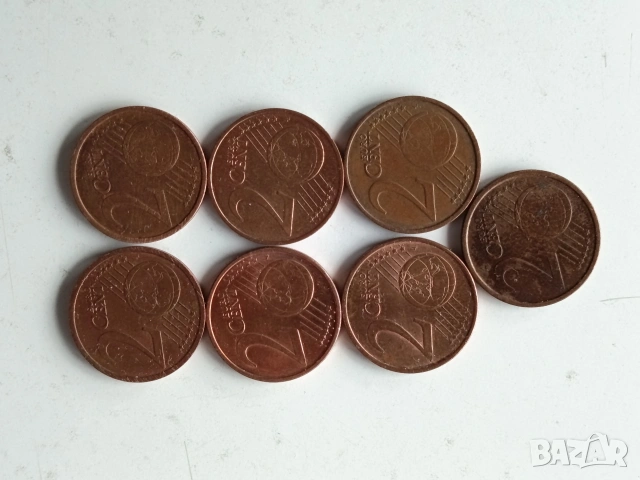 1 евро цент от различни държави и години