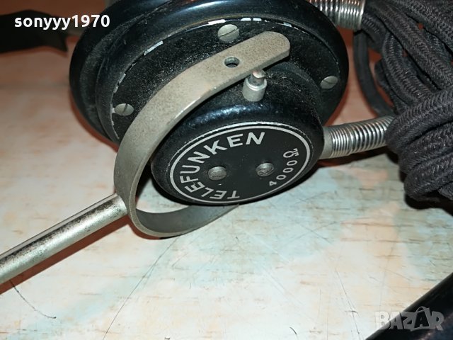 telefunken eh420 4000ohm old germany headphones 0108212135, снимка 7 - Слушалки и портативни колонки - 33688881