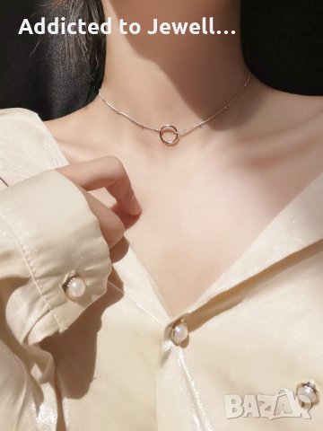 Сребърен чокър "Карма", снимка 2 - Колиета, медальони, синджири - 35504253