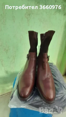 Дамски боти от естествена кожа, снимка 3 - Дамски боти - 48790822