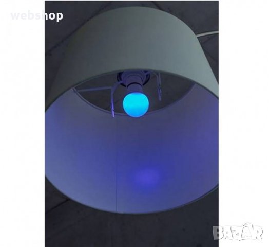 Комплект LED лампа A60, дистанционно управление, E27, 220V, 7W, RGB, снимка 4 - Лед осветление - 35451481