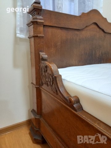 Ретро дървена спалня масив, снимка 7 - Антикварни и старинни предмети - 43249013