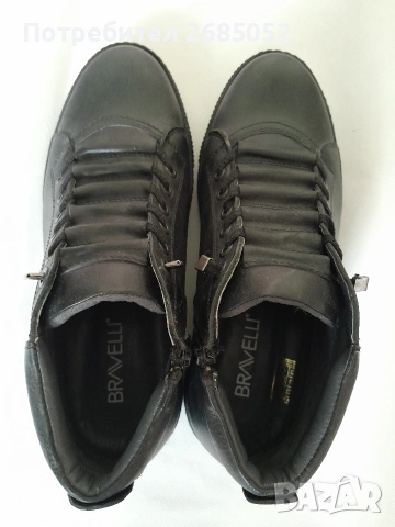 Мъжки боти Bravelli от естествена кожа размер 40, снимка 7 - Мъжки боти - 53528164