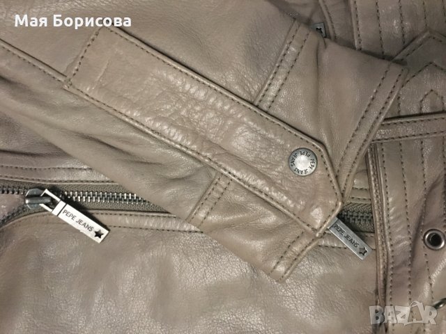 Ново марково кожено яке "Pepe Jeans" №М, снимка 2 - Якета - 28215163