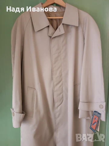 Нов елегантен мъжки шлифер с етикет