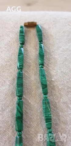 Стилно колие от малахит, снимка 3 - Колиета, медальони, синджири - 47818355